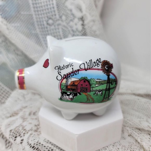 Souvenir Piggy Bank Sauder Village - Picture 1 of 9